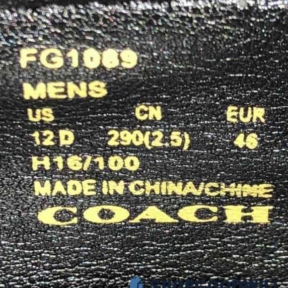 Coach Men\'s Size 12D Black Shoes main image 4